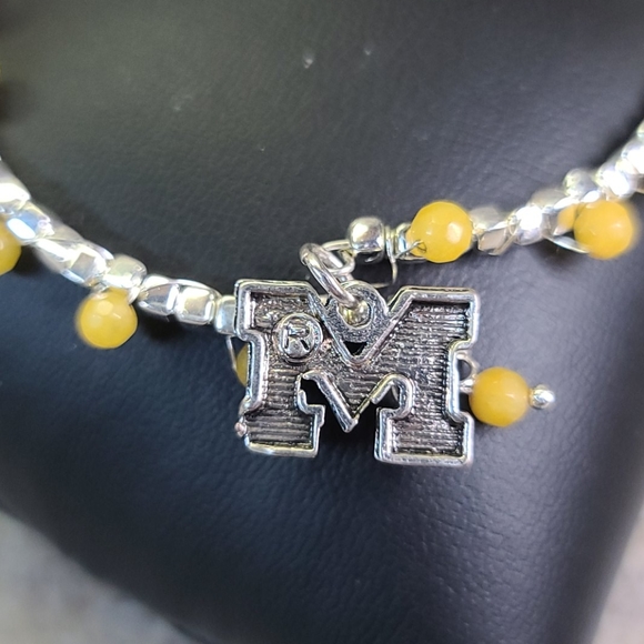 MISSOURI Team BRACELET. Silver/Yellow. ADJUSTABLE - Picture 3 of 8